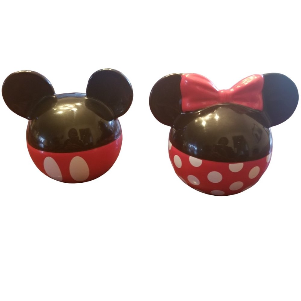Disney | Mickey & Minnie Mouse Salt & Pepper Shakers | Size: 3" H x 3" W